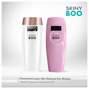 Open image in slideshow, Skiny Boo® Permanent Laser Hair Removal For Women 999,999 Flashes Ice Cooling Home IPL
